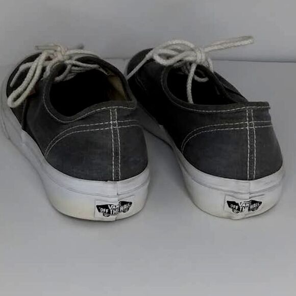 Vans Off the Wall Women's Pre-owned Classic Gray Sneakers -  sz. 8 1/2 - Picture 5 of 6
